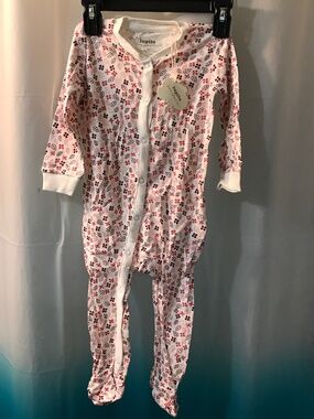 Lupilu Organic Cotton Footie Sleeper /Romper Pure Collection in Fall Pattern NWT